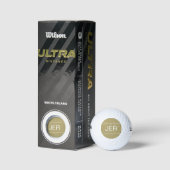 Gold Personalisiert Golfer Mit Monogramm Erstklass Golfball (Verpackungen)