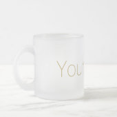 Gold personalisiert mit Ihrem Namensdruck Mattglastasse (Links)