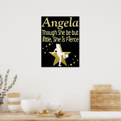 GOLD PERSONALISIERT SOCCER GIRL POSTER (Küche)