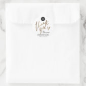 Gold Personalisiert Vielen Dank, Sticker Set (Tasche)