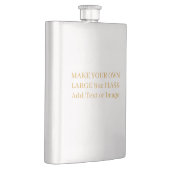 Gold Personalisierte Text- oder Foto-Favoriten Hoc Flachmann (Rechts)