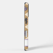 Gold Personalized Girly Checkered Case-Mate iPhone Hülle (Rückseite / Rechts)