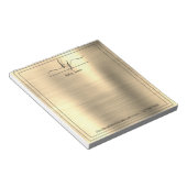 Gold Personalized Name From The Desk Of Notepad Notizblock (angewinkelt)