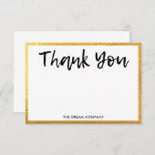 Gold Persönliche Nachricht Vielen Dank Media Inser (Vorne/Hinten)