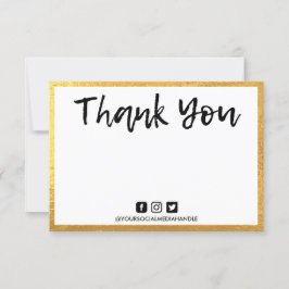 Gold Persönliche Nachricht Vielen Dank Media Inser