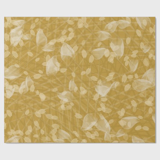 Gold-Petal-Geschenkpapier Geschenkpapier (Flach)