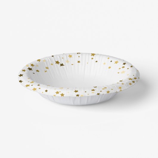 Gold Petite Stars Pappteller (Gewinkelt)