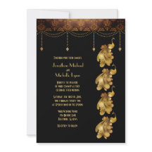 Gold-Pfauen, antikes Ägypten, Art-Déco-Hochzeit