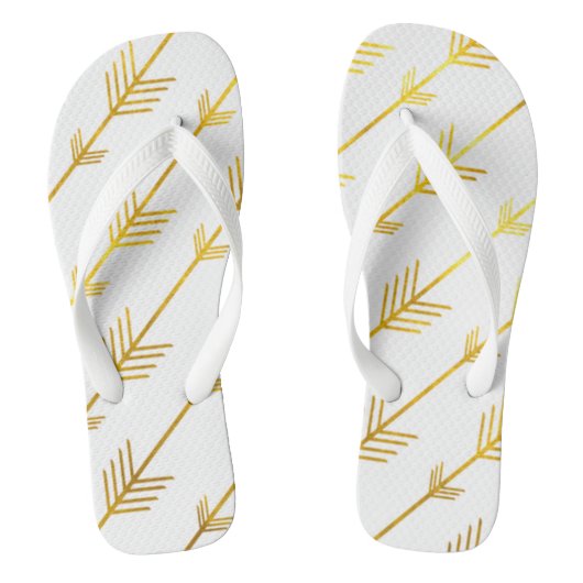 Gold Pfeile Badesandalen (Fußbett)
