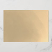 Gold PhD-Abschluss Folieneinladung (Rückseite)