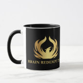 Gold Phoenix Brain Redelogos Tasse (Links)
