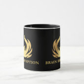 Gold Phoenix Brain Redemption Logo Tasse (Zentrum)