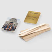 Gold Photo Personalized Graduation Fan Fächer (Non-assembled)