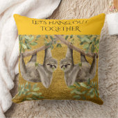 Gold Pillow - Sloth Design  Kissen (Decke)
