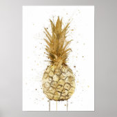 Gold Pineapple Poster (Vorne)