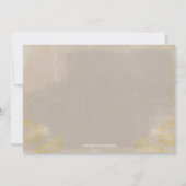 Gold Pines Christmas Foto Feiertagskarte (Rückseite)