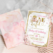 Gold Pink African Princess Onederday Einladung