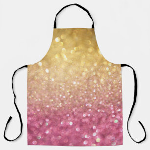 Gold Pink Bokeh: Abstrakte Lichter Schürze
