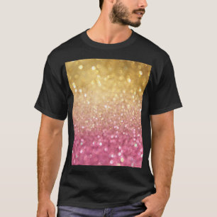 Gold Pink Bokeh: Abstrakte Lichter T-Shirt