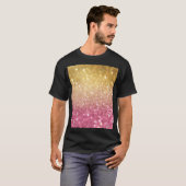Gold Pink Bokeh: Abstrakte Lichter T-Shirt (Vorne ganz)