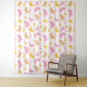 Gold & Pink Butterfly Wandteppich (Beispiel)