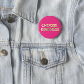 Gold Pink Choose Kindness Button (Beispiel)