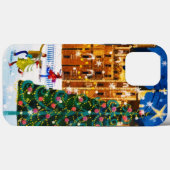 Gold Pink Christmas Winter Ice Skaten Case-Mate iPhone Hülle (Rückseite (Horizontal))