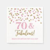 Gold Pink Confetti 70 & Fabulous Serviette (Vorderseite)