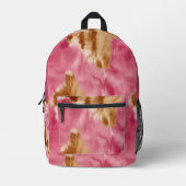 Gold Pink Cowgirl Cowhide Bedruckter Rucksack (Vorderseite)