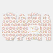 Gold Pink Donut Birthday Gefälligkasten Geschenkschachtel (Ungeklappt)