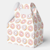 Gold Pink Donut Birthday Gefälligkasten Geschenkschachtel (Rückseite)