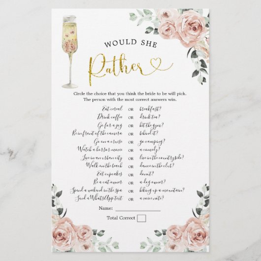 Gold Pink Dusty Rose Soiree würde sie eher spielen (Vorderseite)