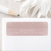 Gold Pink Elegance Diamond Geo Deko Wedding (Insitu)