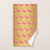 GOLD PINK FLAMINGO BRIGHT BADEZIMMER TOWEL SET (Handtuch)