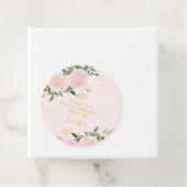 Gold Pink Floral Geburtstag Geschenkanhänger (Beispiel)