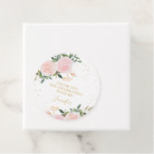 Gold Pink Floral Geburtstag Geschenkanhänger (Beispiel)