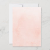 Gold Pink Floral Greenerity Engagement Party Einladung (Rückseite)