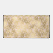 Gold Pink Floral Lace Schreibtischunterlage (Vorderseite)
