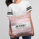 Gold Pink Gift for Auntie with  Names  Kissen<br><div class="desc">The Gold Pink Gift for Auntie with Names Throw Pillow is a beautiful and personalized way to celebrate a special aunt. Designed with soft pink tones and elegant gold accents, it creates a stylish and heartfelt keepsake that feels both warm and sophisticated. Featuring custom names, this pillow adds a meaningful...</div>