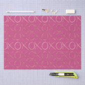 Gold Pink Girly Glam XOXO Liebe Seidenpapier (Handwerk)