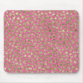 Gold Pink Glitz Leopard Print Mousepad (Vorne)