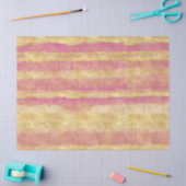 Gold Pink Glitz Streifen Seidenpapier (Basteln)