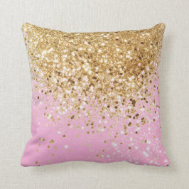 Gold Pink Glitzer #1 Kissen