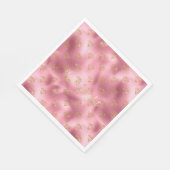 Gold Pink Glitzer Diamonds Serviette (Ecke)