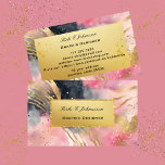 Gold Pink Glitzer Foil Business Card Visitenkarte<br><div class="desc">Mit unserer exquisiten Gold Pink Glitzer Foil Business Card im Kickis Shop stärken Sie Ihre Markenpräsenz. Diese Visitenkarten im Stil der Kreditkarte sind mit den edelsten Goldakzenten der Rose und einer Touch Rosa in Rosa gestaltet und strahlen Eleganz und Eleganz aus. Perfekt für Bossdamen in der Beauty-Industrie oder Make-up-Künstler, die...</div>