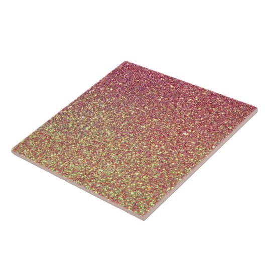 Gold Pink Glitzer Textur Fliese (Seite)