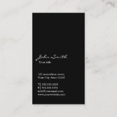 Gold & Pink Glitzer Weinkarte Business Card Visitenkarte (Rückseite)