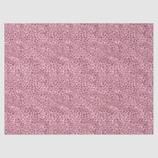 Gold Pink Glitzy Glitzer Leopard Print Seidenpapier (Vorderseite)