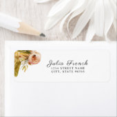 Gold Pink Green Boho Rücksendeadresse (Insitu)