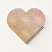 Gold Pink Leopard Print Notizblock (Rückseite)
